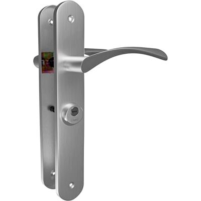 Amig Uchwyt ISHI + muletylla model 46 stal niklowana do drzwi prawych 240 x 45 mm w zestawie 3 klucze idealny do wnętrz wymagających prywatności Amig Uchwyt ISHI + muletylla model 46 stal niklowana do drzwi prawych 240 x 45 mm w zestawie 3 klucze idealny do wnętrz wymagających prywatności