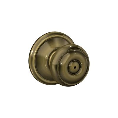 SCHLAGE F40GEO609 gruzińskie pokrętło prywatności, antyczny mosiądz SCHLAGE F40GEO609 gruzińskie pokrętło prywatności, antyczny mosiądz