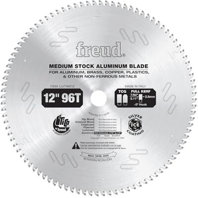 Freud LU77M012: 30,5 cm średnie ostrze aluminiowe Freud LU77M012: 30,5 cm średnie ostrze aluminiowe