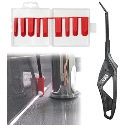 ORX PLUS TOOLS ORXPLUS Tools 10 szt. zestaw narzędzi uszczelniających silikonowe narzędzie wykończeniowe do ciasnych obszarów łazienki kuchni okna zlewu ORX PLUS TOOLS ORXPLUS Tools 10 szt. zestaw narzędzi uszczelniających silikonowe narzędzie wykończeniowe do ciasnych obszarów łazienki kuchni okna zlewu