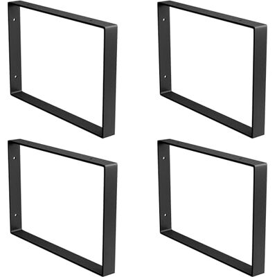 Amig Zestaw 4 prostokątnych wsporników półek przemysłowych 211 x 311 x 30 stal Kolor: czarny matowy 4-kątny zestaw półek czarny metalowy wspornik Amig Zestaw 4 prostokątnych wsporników półek przemysłowych 211 x 311 x 30 stal Kolor: czarny matowy 4-kątny zestaw półek czarny metalowy wspornik