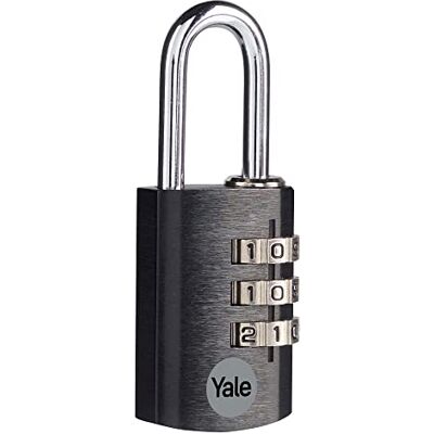 Yale YE3CB/28/126/1/BK Kłodka Aluminiowa Szyfrowa, Szerokość 29mm, do Użytku Wewnętrznego, Zabezpieczenie Szafek, Skrzynek Narzędziowych i Plecaków, Standardowe Bezpieczeństwo, Czarna Yale YE3CB/28/126/1/BK Kłodka Aluminiowa Szyfrowa, Szerokość 29mm, do Użytku Wewnętrznego, Zabezpieczenie Szafek, Skrzynek Narzędziowych i Plecaków, Standardowe Bezpieczeństwo, Czarna