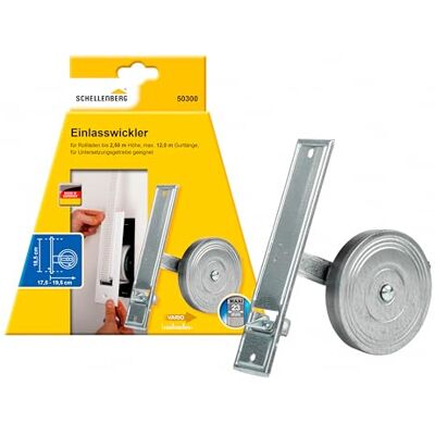 Schellenberg 50300 nawijarka taśmowa podtynkowa, rozstaw otworów 18,5 cm, system nawijarki dolotowej maxi, ocynkowana Schellenberg 50300 nawijarka taśmowa podtynkowa, rozstaw otworów 18,5 cm, system nawijarki dolotowej maxi, ocynkowana