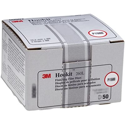 3M Hookit Krążek szlifierski z folią wykończeniową 260L, 00910, 8 cm, P800, 50 szt. w kartonie 3M Hookit Krążek szlifierski z folią wykończeniową 260L, 00910, 8 cm, P800, 50 szt. w kartonie