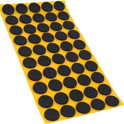 Adsamm ® / 50 x podkładki antypoślizgowe z kauczuku komórkowego EPDM/czarne/Ø 20 mm/okrągłe/samoprzylepne/najwyższa jakość (2,5 mm) Adsamm ® / 50 x podkładki antypoślizgowe z kauczuku komórkowego EPDM/czarne/Ø 20 mm/okrągłe/samoprzylepne/najwyższa jakość (2,5 mm)