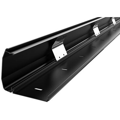 RICOO Kanał kablowy z aluminium 110 cm mechanizm składany uniwersalny system prowadzenia kabli do podłogi i ściany listwa ścienna zacisk kablowy montaż podtynkowy kanał kablowy czarny RICOO Kanał kablowy z aluminium 110 cm mechanizm składany uniwersalny system prowadzenia kabli do podłogi i ściany listwa ścienna zacisk kablowy montaż podtynkowy kanał kablowy czarny