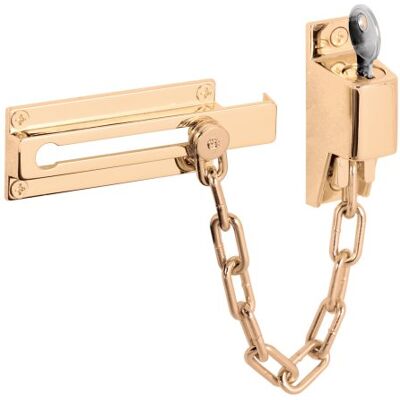 PRiME Products U 9912 osłona drzwi z łańcuszkiem na klucze, wykończenie z mosiądzu PRiME Products U 9912 osłona drzwi z łańcuszkiem na klucze, wykończenie z mosiądzu