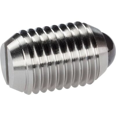 HALDER 5 sztuk sprężystych elementów dociskowych, z ceramiczną kulką i szczeliną, stal nierdzewna A4/stal nierdzewna A4, standardowa siła sprężyn d1 = M12 22050.1412 HALDER 5 sztuk sprężystych elementów dociskowych, z ceramiczną kulką i szczeliną, stal nierdzewna A4/stal nierdzewna A4, standardowa siła sprężyn d1 = M12 22050.1412