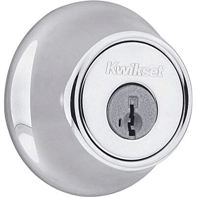 Kwikset 96600-705 600 zasuwa Series, polerowany chrom, z kluczem SmartKey Kwikset 96600-705 600 zasuwa Series, polerowany chrom, z kluczem SmartKey