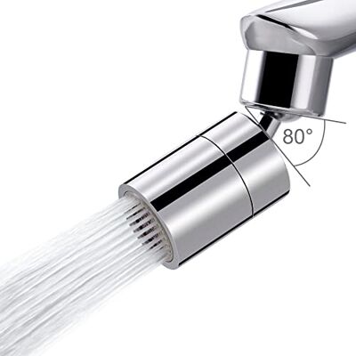 Hibbent Waternymph Aerator do zlewu kuchennego z litego mosiądzu duży kąt obrotowy kran napowietrzacz dwufunkcyjny 2 opryskiwacz kran kuchenny mocowanie obrotowy opryskiwacz obrót 360 stopni polerowany Hibbent Waternymph Aerator do zlewu kuchennego z litego mosiądzu duży kąt obrotowy kran napowietrzacz dwufunkcyjny 2 opryskiwacz kran kuchenny mocowanie obrotowy opryskiwacz obrót 360 stopni polerowany