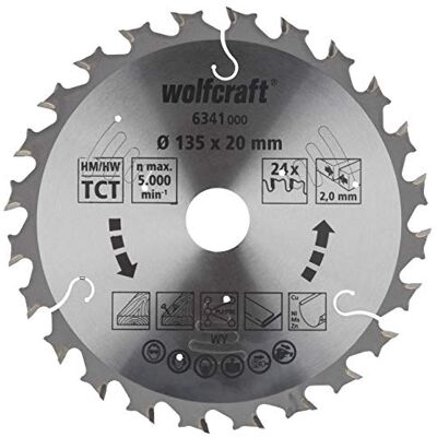 wolfcraft 6341000 brzeszczot do piły tarczowej akumulatorowej seria lila ø 135 x 20 mm wolfcraft 6341000 brzeszczot do piły tarczowej akumulatorowej seria lila ø 135 x 20 mm