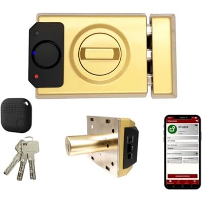 Lince SMARt7930 inteligentny zamek do drzwi – zasuwa z alarmem 100 dB, sterowanie aplikacją, pilot zdalnego sterowania i klucz odwracalny o wysokim poziomie bezpieczeństwa, możliwość ładowania USB-C Lince SMARt7930 inteligentny zamek do drzwi – zasuwa z alarmem 100 dB, sterowanie aplikacją, pilot zdalnego sterowania i klucz odwracalny o wysokim poziomie bezpieczeństwa, możliwość ładowania USB-C