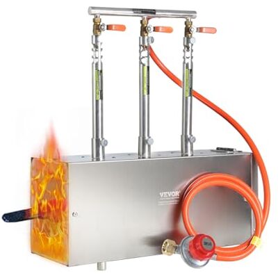 VEVOR Przenośne kucie gazowe propan 3 palniki maksymalna temperatura 1427 ℃, kuźnia propanowa do produkcji kucia noży, przenośne kucie gazowe sprzęt do kucia metalu VEVOR Przenośne kucie gazowe propan 3 palniki maksymalna temperatura 1427 ℃, kuźnia propanowa do produkcji kucia noży, przenośne kucie gazowe sprzęt do kucia metalu