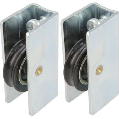 Amig Łożysko przesuwne Zestaw 2 sztuk Rozmiar 41 x 20 mm Metalowa obudowa ze śrubą i łożyskiem kulkowym Zaprojektowany do okien przesuwnych Stal bichromatyzowana Amig Łożysko przesuwne Zestaw 2 sztuk Rozmiar 41 x 20 mm Metalowa obudowa ze śrubą i łożyskiem kulkowym Zaprojektowany do okien przesuwnych Stal bichromatyzowana