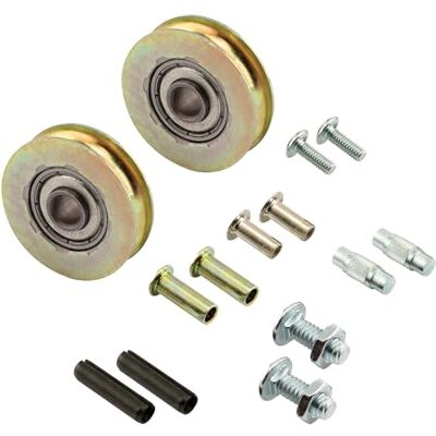 PRiME Produkty D 1796 wałek do drzwi przesuwnych, stalowe łożysko kulkowe 3,5 cm, 2 sztuki PRiME Produkty D 1796 wałek do drzwi przesuwnych, stalowe łożysko kulkowe 3,5 cm, 2 sztuki