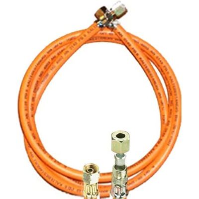 TGO Gasgeräte GmbH Wąż gazowy do propanu z pierścieniem tnącym 1/4" z lewej strony x 8 mm złącze śrubowe z pierścieniem tnącym – z nadrukiem 2022 (odporny na warunki zimowe, 80 cm) TGO Gasgeräte GmbH Wąż gazowy do propanu z pierścieniem tnącym 1/4" z lewej strony x 8 mm złącze śrubowe z pierścieniem tnącym – z nadrukiem 2022 (odporny na warunki zimowe, 80 cm)