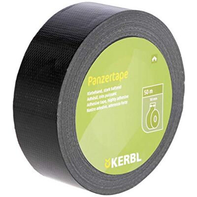 Kerbl 291336 pancerna taśma klejąca 50 mm x 50 m, czarna Kerbl 291336 pancerna taśma klejąca 50 mm x 50 m, czarna