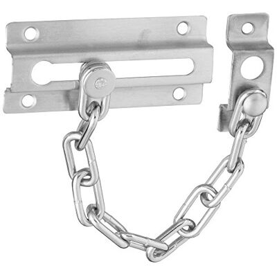 National Hardware N274-407 V807 łańcuch do drzwi z satynowego chromu, 1,27 cm x 23 cm National Hardware N274-407 V807 łańcuch do drzwi z satynowego chromu, 1,27 cm x 23 cm
