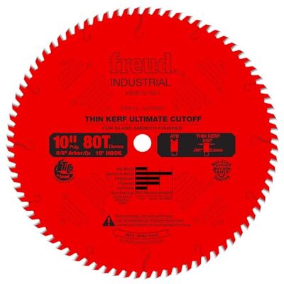 Freud 25,4 cm x 80T cienka krawata Ultimate Cut-Off Blade (LU74R010) Freud 25,4 cm x 80T cienka krawata Ultimate Cut-Off Blade (LU74R010)