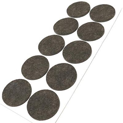 Adsamm FP-35-SA-BR-45-10-1 FP-35-SA-BR-45-10 x podkładki filcowe, brązowe, Ø 45 mm Adsamm FP-35-SA-BR-45-10-1 FP-35-SA-BR-45-10 x podkładki filcowe, brązowe, Ø 45 mm