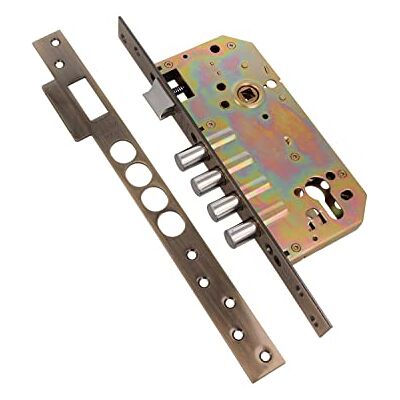 Amig Blokada wpuszczana Mod.100 BASE do drzwi drewnianych wejściowych Z odwracalnym klamką Do tarczy kwadratowych 8 mm Stal wykończona skórą Amig Blokada wpuszczana Mod.100 BASE do drzwi drewnianych wejściowych Z odwracalnym klamką Do tarczy kwadratowych 8 mm Stal wykończona skórą