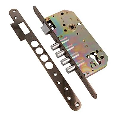 Amig Zamek wpuszczany Mod.101 BASE do drzwi wejściowych drewnianych z dwustronnym klamką do klamek czworokątnych 8 mm Stal wykończona skórą Amig Zamek wpuszczany Mod.101 BASE do drzwi wejściowych drewnianych z dwustronnym klamką do klamek czworokątnych 8 mm Stal wykończona skórą