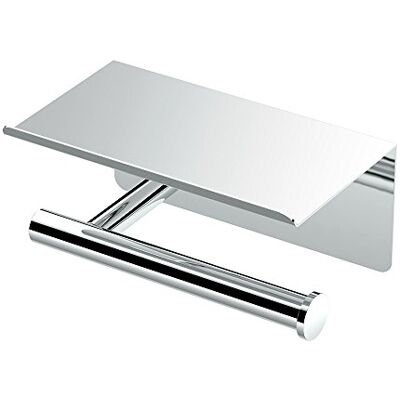 Gatco 1420 Latitude II Toilet Paper Holder with Mobile Shelf, Chrome Gatco 1420 Latitude II Toilet Paper Holder with Mobile Shelf, Chrome