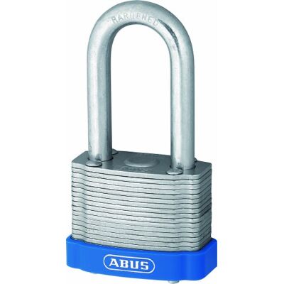 ABUS 41/45HB50 Kłódka laminowana ze stali 45mm bardzo długi łuk niebieski ABUS 41/45HB50 Kłódka laminowana ze stali 45mm bardzo długi łuk niebieski
