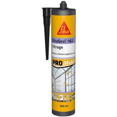 Sika Seal-162 oszklenie, czarne, specjalny uszczelniacz silikonowy spoiny szybowe, werandy, szklarnie i płytki, wewnątrz i na zewnątrz, 300ml Sika Seal-162 oszklenie, czarne, specjalny uszczelniacz silikonowy spoiny szybowe, werandy, szklarnie i płytki, wewnątrz i na zewnątrz, 300ml