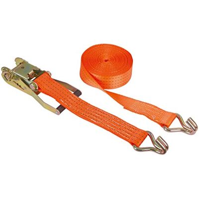 Kerbl Pas mocujący dwuczęściowy pomarańczowy 50 mm / 8 m; siła mocowania 4000 kg Kerbl Pas mocujący dwuczęściowy pomarańczowy 50 mm / 8 m; siła mocowania 4000 kg