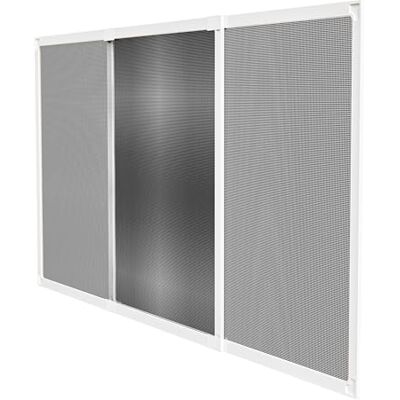 Amig Wysuwana moskitiera do okien montaż bez użycia narzędzi pasuje do gniazda rolety 100 x 70 cm regulowana do 190 cm biała aluminiowa i szara siatka z włókna szklanego Amig Wysuwana moskitiera do okien montaż bez użycia narzędzi pasuje do gniazda rolety 100 x 70 cm regulowana do 190 cm biała aluminiowa i szara siatka z włókna szklanego