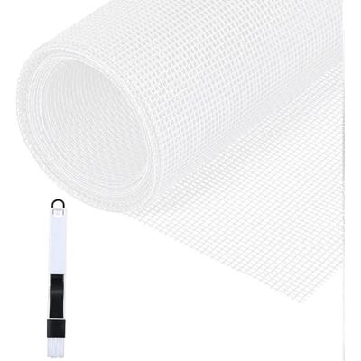Fillis Siatka na owady, 150 x 500 cm, towar sprzedawany na metry, z włókna szklanego, ochrona przed komarami, siatka na owady ze szczotką do czyszczenia, możliwość przycięcia, do okien, drzwi, biała Fillis Siatka na owady, 150 x 500 cm, towar sprzedawany na metry, z włókna szklanego, ochrona przed komarami, siatka na owady ze szczotką do czyszczenia, możliwość przycięcia, do okien, drzwi, biała