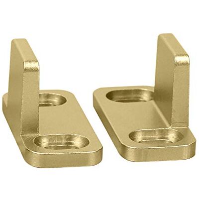 National Hardware N700-113 Wewnętrzna prowadnica do drzwi przesuwnych do stodoły, podwójna prowadnica podłogowa, 1 3/10.2 cm, szczotkowane złoto National Hardware N700-113 Wewnętrzna prowadnica do drzwi przesuwnych do stodoły, podwójna prowadnica podłogowa, 1 3/10.2 cm, szczotkowane złoto