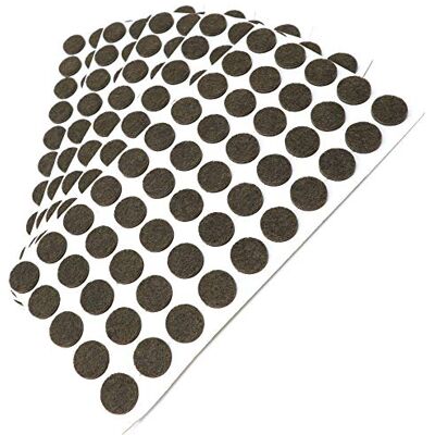 Adsamm ® / 250 x samoprzylepne podkładki filcowe/brązowe/ø 16 mm/okrągłe/do mebli z filcu o grubości 3,5 mm/podkładki do mebli i podłóg Adsamm ® / 250 x samoprzylepne podkładki filcowe/brązowe/ø 16 mm/okrągłe/do mebli z filcu o grubości 3,5 mm/podkładki do mebli i podłóg