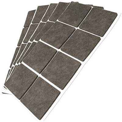 Adsamm ® / 40 x samoprzylepne podkładki filcowe/brązowe/50 x 50 mm/kwadratowe/do mebli z filcu o grubości 3,5 mm/podkładki do mebli i podłóg Adsamm ® / 40 x samoprzylepne podkładki filcowe/brązowe/50 x 50 mm/kwadratowe/do mebli z filcu o grubości 3,5 mm/podkładki do mebli i podłóg