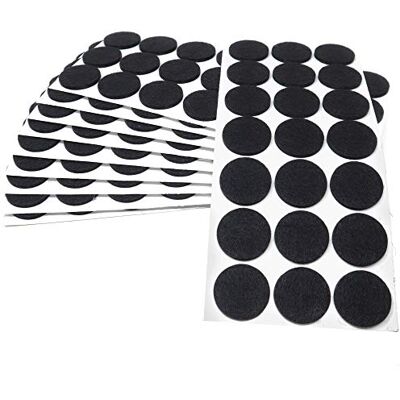 Adsamm FP-35-SA-BL-30-21-10 FP-35-SA-BL-30-21 210 x ślizgacze filcowe, czarne, Ø 30 mm Adsamm FP-35-SA-BL-30-21-10 FP-35-SA-BL-30-21 210 x ślizgacze filcowe, czarne, Ø 30 mm