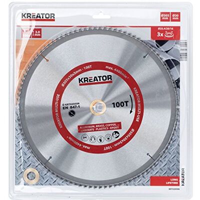 Kreator Ø305 mm Tarczowa Piła - 100 Zębów do Precyzyjnych Cięć Kreator Ø305 mm Tarczowa Piła - 100 Zębów do Precyzyjnych Cięć