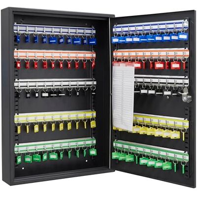 ARREGUI PL100EN szafka na klucze ze 100 regulowanymi haczykami, skrzynka na klucze ze stali z zamkiem elektronicznym IP65, skrzynka na klucze z zamkiem szyfrowym, programowalne kody, 55 x 38 x 8 cm, ARREGUI PL100EN szafka na klucze ze 100 regulowanymi haczykami, skrzynka na klucze ze stali z zamkiem elektronicznym IP65, skrzynka na klucze z zamkiem szyfrowym, programowalne kody, 55 x 38 x 8 cm,