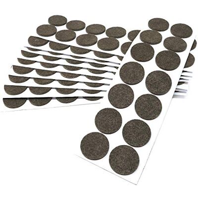 Adsamm ® / 140 x samoprzylepne podkładki filcowe/brązowe/ø 32 mm/okrągłe/do mebli z filcu o grubości 3,5 mm/podkładki do mebli i podłóg Adsamm ® / 140 x samoprzylepne podkładki filcowe/brązowe/ø 32 mm/okrągłe/do mebli z filcu o grubości 3,5 mm/podkładki do mebli i podłóg