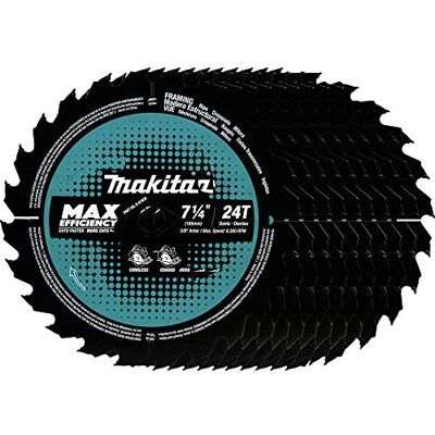 Makita B-61656-10 24T brzeszczot do piły tarczowej o maksymalnej wydajności 24T, rama, 7-1/10.2 cm Makita B-61656-10 24T brzeszczot do piły tarczowej o maksymalnej wydajności 24T, rama, 7-1/10.2 cm
