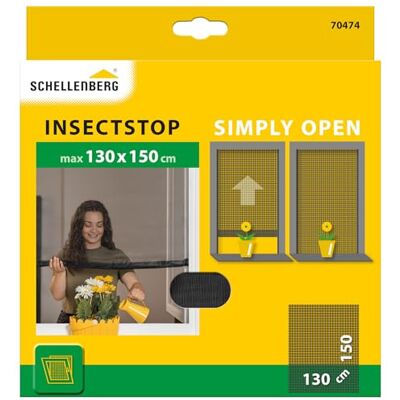 Schellenberg 70474 Moskitiera Easy Open, 130 x 150 cm, antracyt Schellenberg 70474 Moskitiera Easy Open, 130 x 150 cm, antracyt