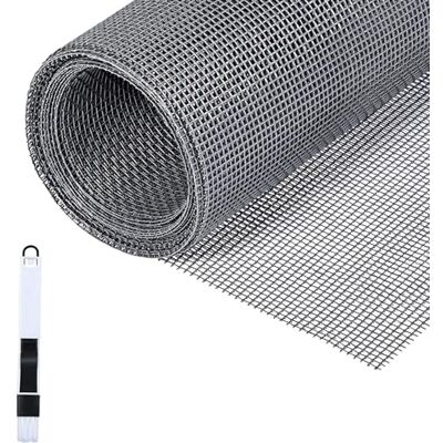Fillis Siatka na owady, 150 x 500 cm, towar sprzedawany na metry, z włókna szklanego, ochrona przed komarami, siatka na owady ze szczotką do czyszczenia, możliwość przycięcia, do okien, drzwi, szara Fillis Siatka na owady, 150 x 500 cm, towar sprzedawany na metry, z włókna szklanego, ochrona przed komarami, siatka na owady ze szczotką do czyszczenia, możliwość przycięcia, do okien, drzwi, szara
