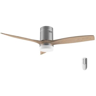Cecotec Wentylator sufitowy LED Energysilence Aero 5600 Classic Steel. 40 W, silnik DC, średnica 132 cm, 3 łopatki, LED 18 W, timer, 6 prędkości, pilot zdalnego sterowania, funkcja lato/zima Cecotec Wentylator sufitowy LED Energysilence Aero 5600 Classic Steel. 40 W, silnik DC, średnica 132 cm, 3 łopatki, LED 18 W, timer, 6 prędkości, pilot zdalnego sterowania, funkcja lato/zima