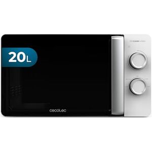 Cecotec Proclean 3010 Flatbed kuchenka mikrofalowa 20 l, moc 700 W, kompaktowa konstrukcja, ceramiczne wnętrze, tryb rozmrażania, timer 30 min, technologia 3dwave, szczegóły metaliczne Cecotec Proclean 3010 Flatbed kuchenka mikrofalowa 20 l, moc 700 W, kompaktowa konstrukcja, ceramiczne wnętrze, tryb rozmrażania, timer 30 min, technologia 3dwave, szczegóły metaliczne
