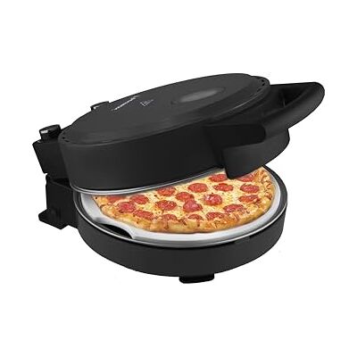 Bestron Piec do pizzy do chrupiącej pizzy w ciągu 5-10 minut, elektryczny piec do pizzy o maksymalnej temperaturze do 320°C, w zestawie kamień szamotowy i 2 duże drewniane szpatułki, Black Label, Bestron Piec do pizzy do chrupiącej pizzy w ciągu 5-10 minut, elektryczny piec do pizzy o maksymalnej temperaturze do 320°C, w zestawie kamień szamotowy i 2 duże drewniane szpatułki, Black Label,