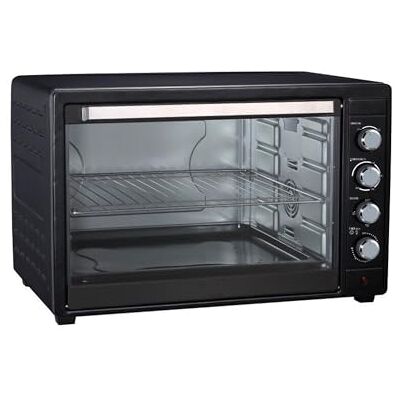 Avilia Wentylowany piekarnik elektryczny z grillem i blachą do pieczenia, piekarnik elektryczny z regulowanym termostatem, 64 x 47,8 x 42,1 cm, 80 l, 2800 W, czarny Avilia Wentylowany piekarnik elektryczny z grillem i blachą do pieczenia, piekarnik elektryczny z regulowanym termostatem, 64 x 47,8 x 42,1 cm, 80 l, 2800 W, czarny