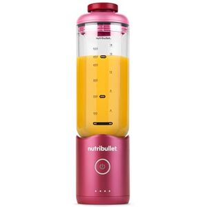 NutriBullet Flex 650 ml, Przenośny Blender z Pokrywą do Popijania, Odłączane Ostrza, Ładowanie USB-C, Kruszenie Lodu i Mrożonych Owoców, Blender Turystyczny z Kubkiem Wolnym od BPA, NBP213MA, Magenta NutriBullet Flex 650 ml, Przenośny Blender z Pokrywą do Popijania, Odłączane Ostrza, Ładowanie USB-C, Kruszenie Lodu i Mrożonych Owoców, Blender Turystyczny z Kubkiem Wolnym od BPA, NBP213MA, Magenta