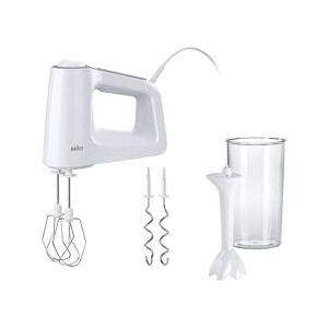 BRAUN HM 3105 - Ręczny mikser - 500 W, 5 prędkości, Stal nierdzewna BRAUN HM 3105 - Ręczny mikser - 500 W, 5 prędkości, Stal nierdzewna