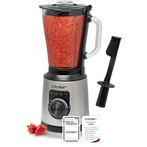 Cloer 6958 Blender kielichowy z dzbankiem szklanym 1,5 l i 6-skrzydłowym ostrzem, blender z programami Smoothie, Ice Crush, Auto Clean oraz funkcją Pulse, płynna regulacja prędkości, 1200 W Cloer 6958 Blender kielichowy z dzbankiem szklanym 1,5 l i 6-skrzydłowym ostrzem, blender z programami Smoothie, Ice Crush, Auto Clean oraz funkcją Pulse, płynna regulacja prędkości, 1200 W
