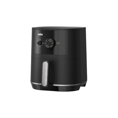 Braun MultiFry 3 HF3000IBK, Frytkownica na Gorące Powietrze o Pojemności 4,3 L, Kontrola Temperatury 80-200°, Technologia RealAir, Timer 60', 1500 W, Matowa Czerń Braun MultiFry 3 HF3000IBK, Frytkownica na Gorące Powietrze o Pojemności 4,3 L, Kontrola Temperatury 80-200°, Technologia RealAir, Timer 60', 1500 W, Matowa Czerń
